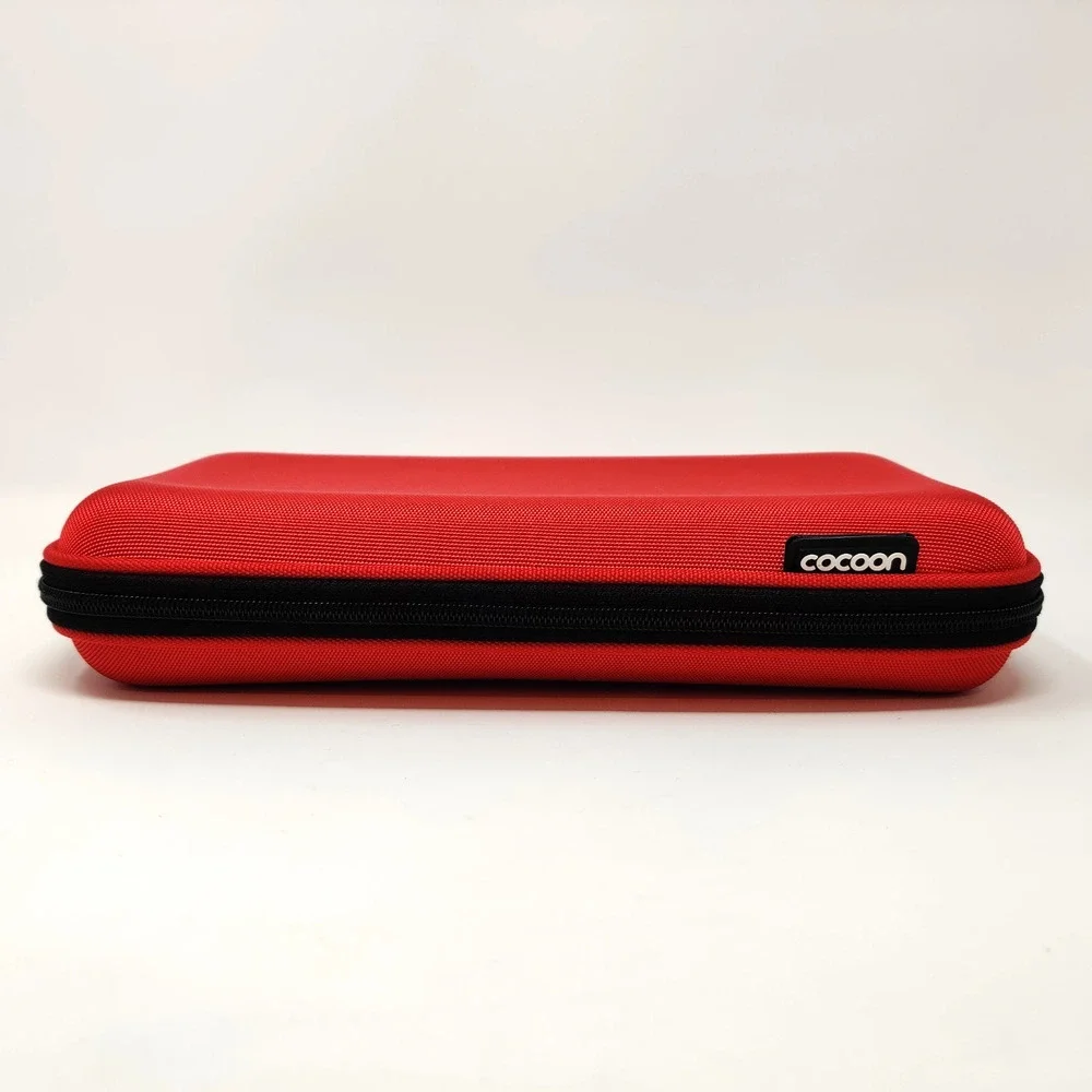 Cocoon Case w Grid It Insert Electronics Travel Case Red Zippered Business Trip